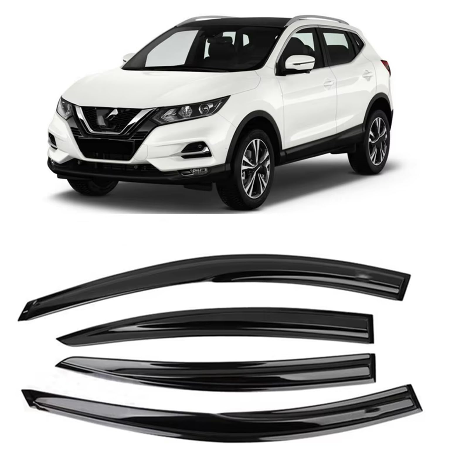 Déflecteurs de vent Nissan Qashqai : roulez fenêtres ouvertes sous la pluie en voyage