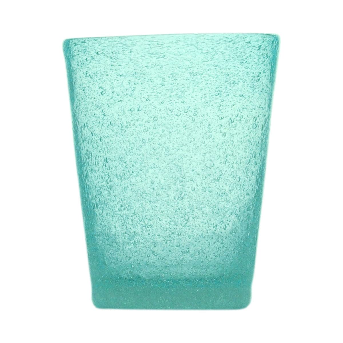 Memento Set 6 Bicchieri da Acqua in Vetro Colorato Fantasia Giada Cilindrica 310ml