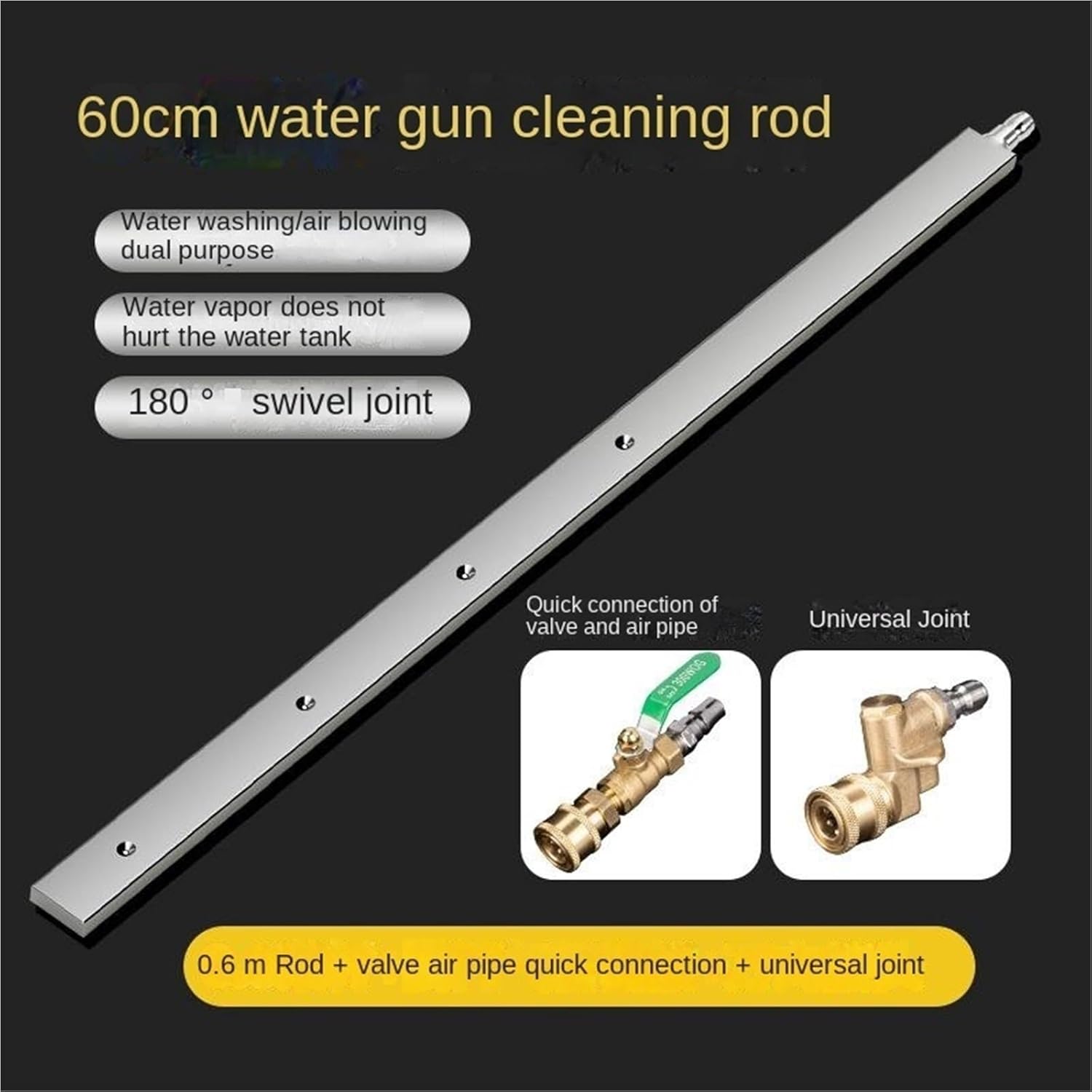 Car Water Tank Cleaning Tool Radiator Cleaning Rod Water Tank Cleaning Blowing for Household Cars Trucks RV Radiators(800mm)