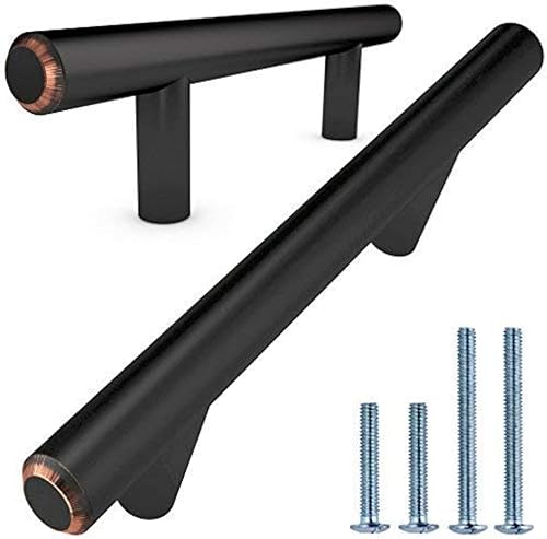 Alpine Hardware - Manijas en forma de barra en T, accesorios para alacena de cocina y manijas para cómoda