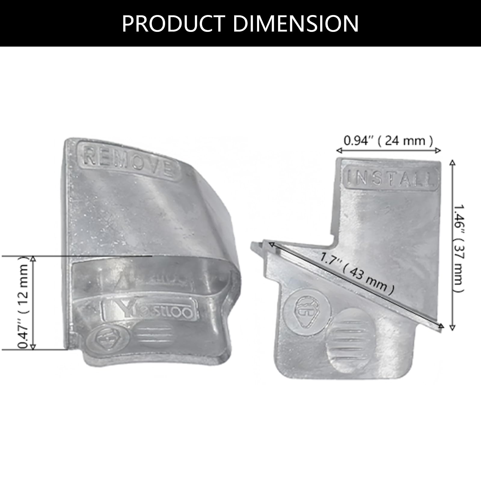 2PZ Metallo Strumenti per la Rimozione/Installazione della Cinghia Elastica, Strumento di Montaggio Cinghie Elastiche per Auto, Dispositivo di Collegamento per Cintura Elastica