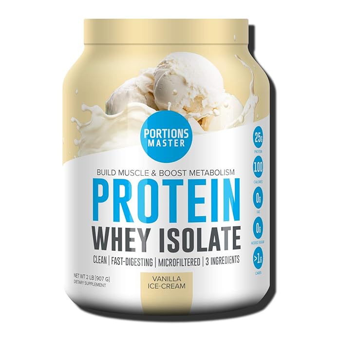 Buy Portions Master ColdProcessed, CFM 100 Whey Protein Powder. All