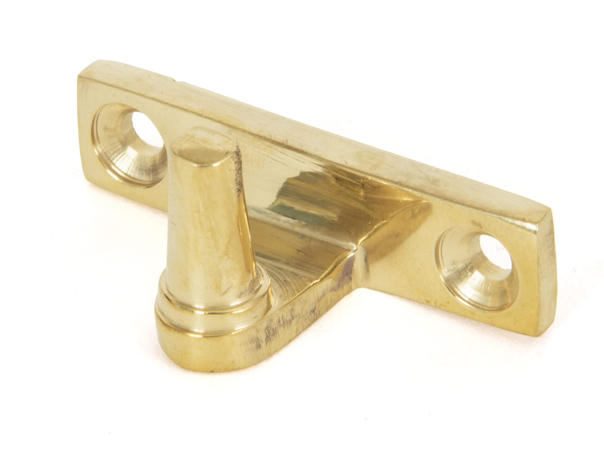 From The Anvil Polished Brass Cranked Stay Pin 33458