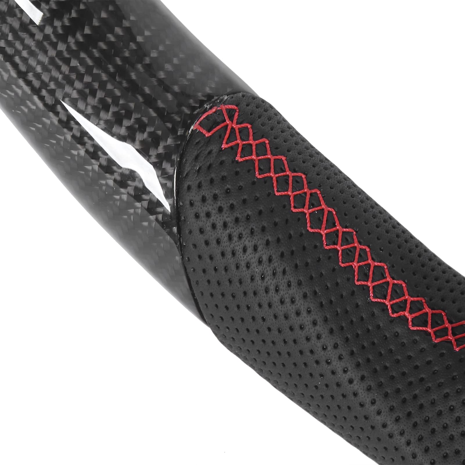Volant en Fibre de Carbone, Coutulature en Cuir perforé Couture à Débit Rapide Volant avec un Fond Plat D Conception de Course pour FC 2016-2021