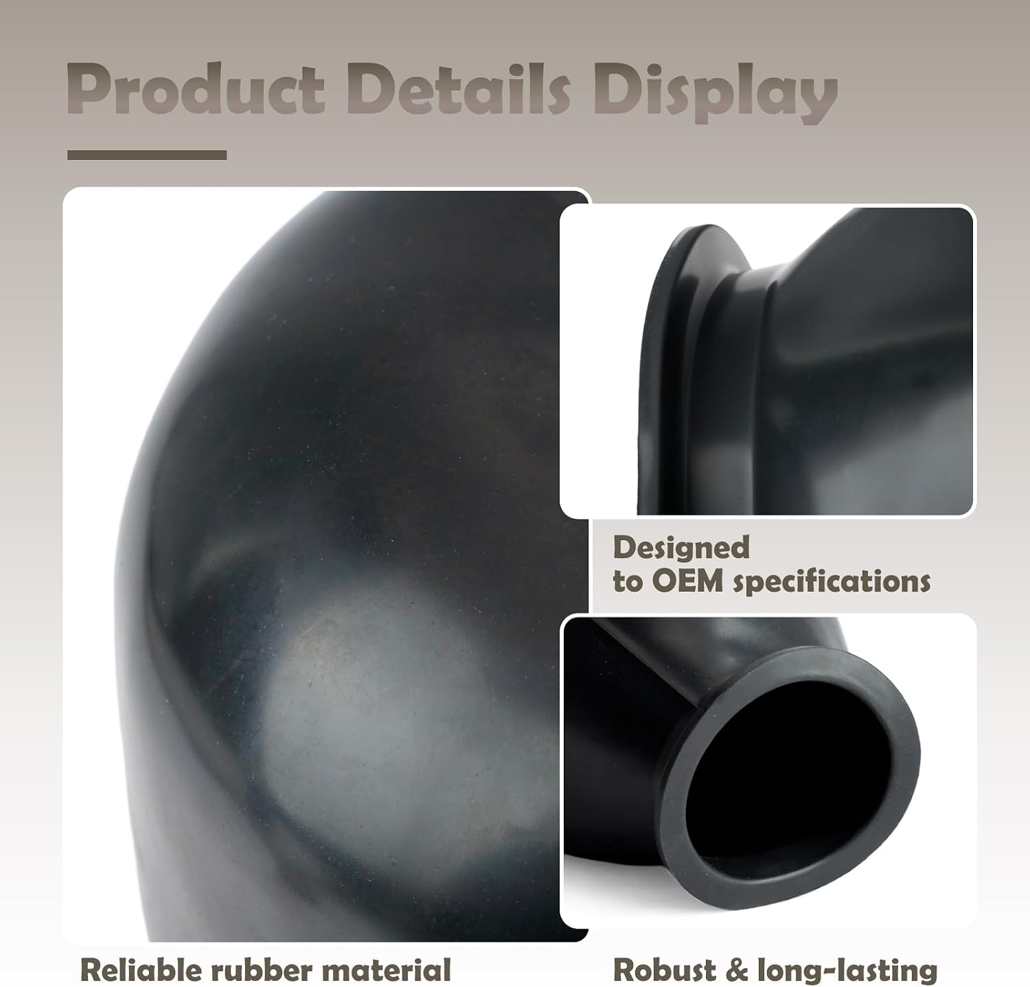 19-24 Liters Pressure Tank Air Bag for Cold Hot Water Pump, Rubber Water Storage Bladder Black Replacement