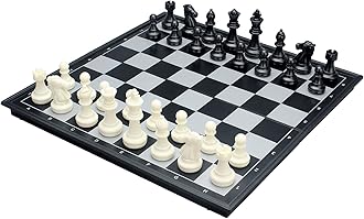 Travel Chess Set Magnetic Portable Folding Chess Board (Medium / 9.7 Inch)