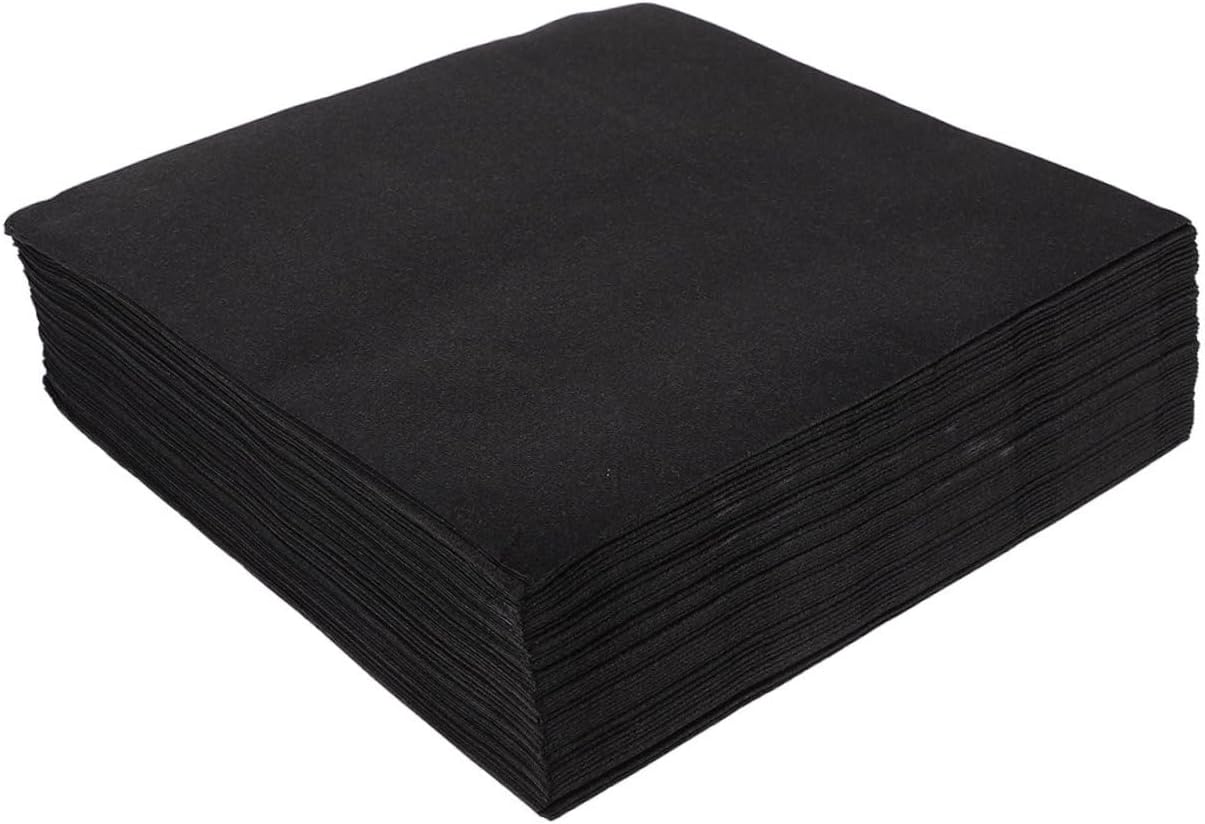Black Disposable Paper Napkins Thickened 4040mm Dinner Napkins for Hotels and Banquets 100pcs Household Holiday Table for Weddings and Party Events