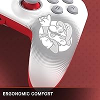Vista 4 de PowerA Enhanced Wired Controller for Nintendo Switch - Mario White, Gamepad, game controller, wired controller, officially licensed