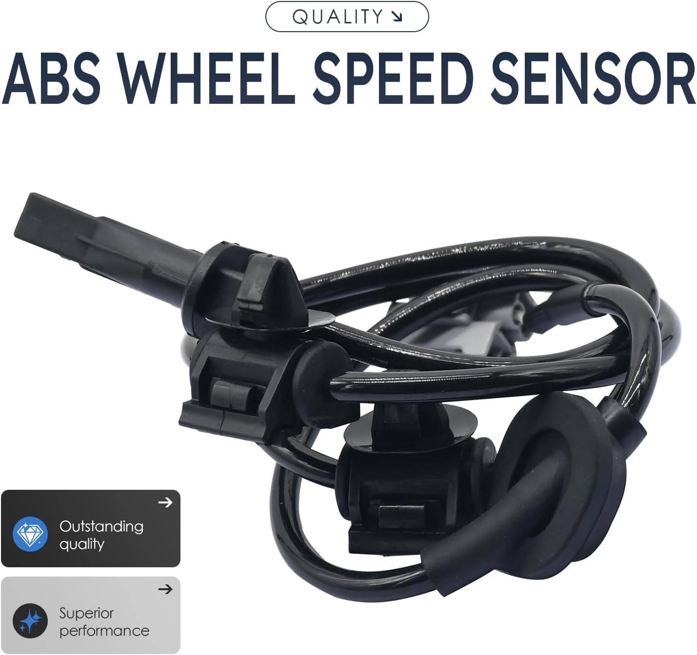 2Pcs Front Left and Right Abs Wheel Speed Sensor Compatible with Subaru Legacy 27540Aj00A, 27540Aj12A Als2015 Includes Abs Wheel Speed Sensor Wire Harness; 10 11 12 13 14 2010 2011 2012 2013 2014
