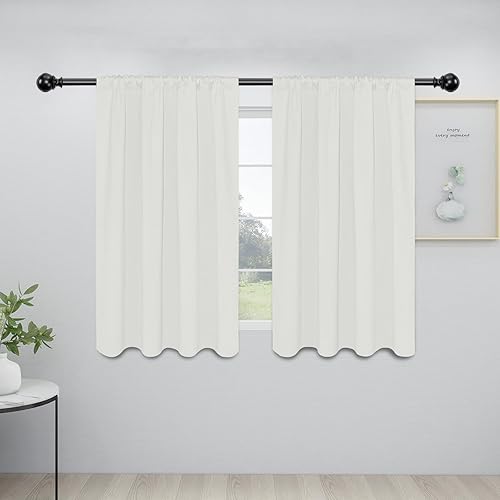 Miniatura 118 de Easy-Going Cortinas opacas con bolsillo para barra para dormitorio, cortinas de ventana para oscurecer la habitación para sala de estar, cortinas de