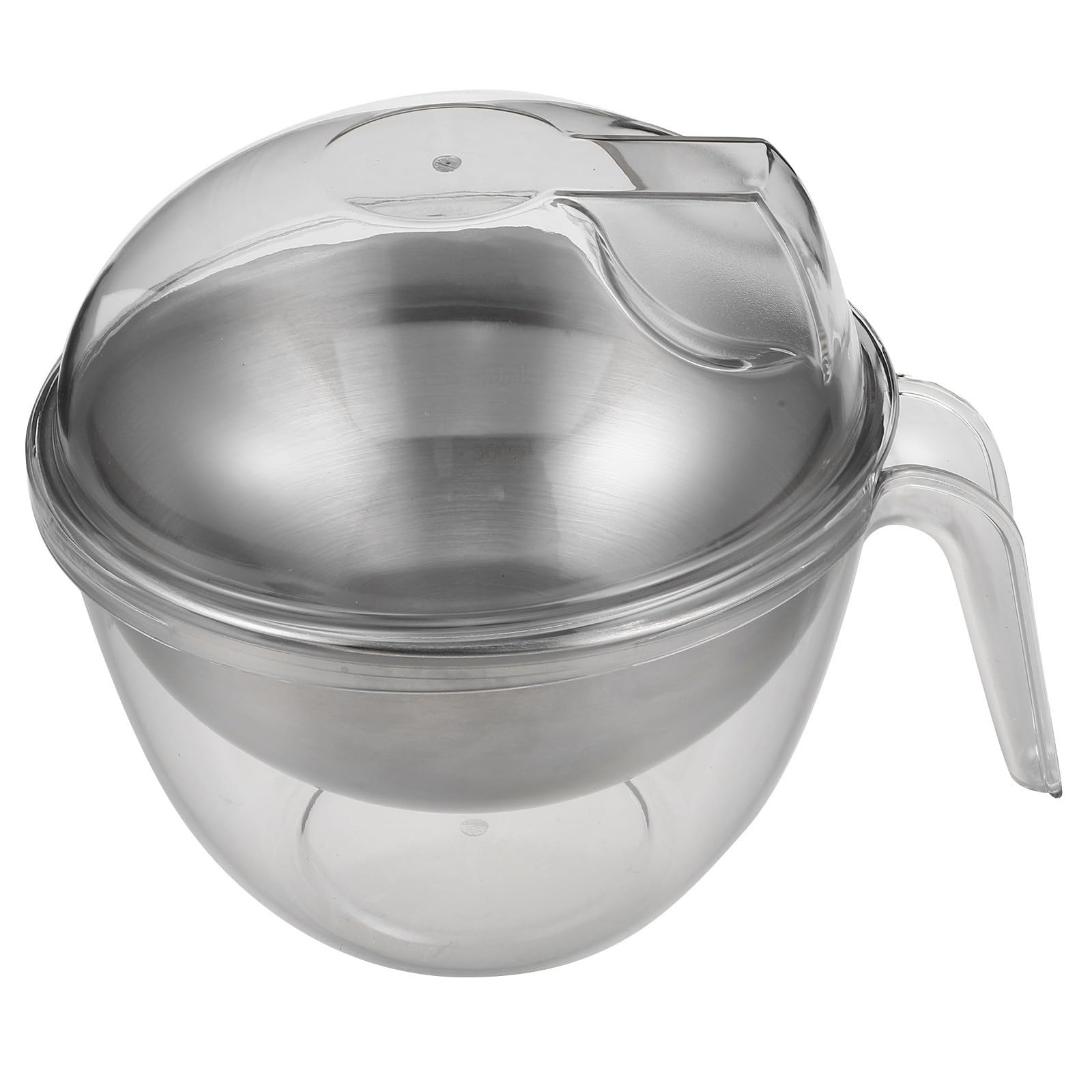 Alipis Ensaladera Redonda de Acero Inoxidable 1,5 L con Asa y Tapa