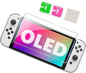 Pelicula De Vidro Temperado Resistente 0,3 mm 9h Proteção Para Tela Visor Compatível com Console Switch Oled
