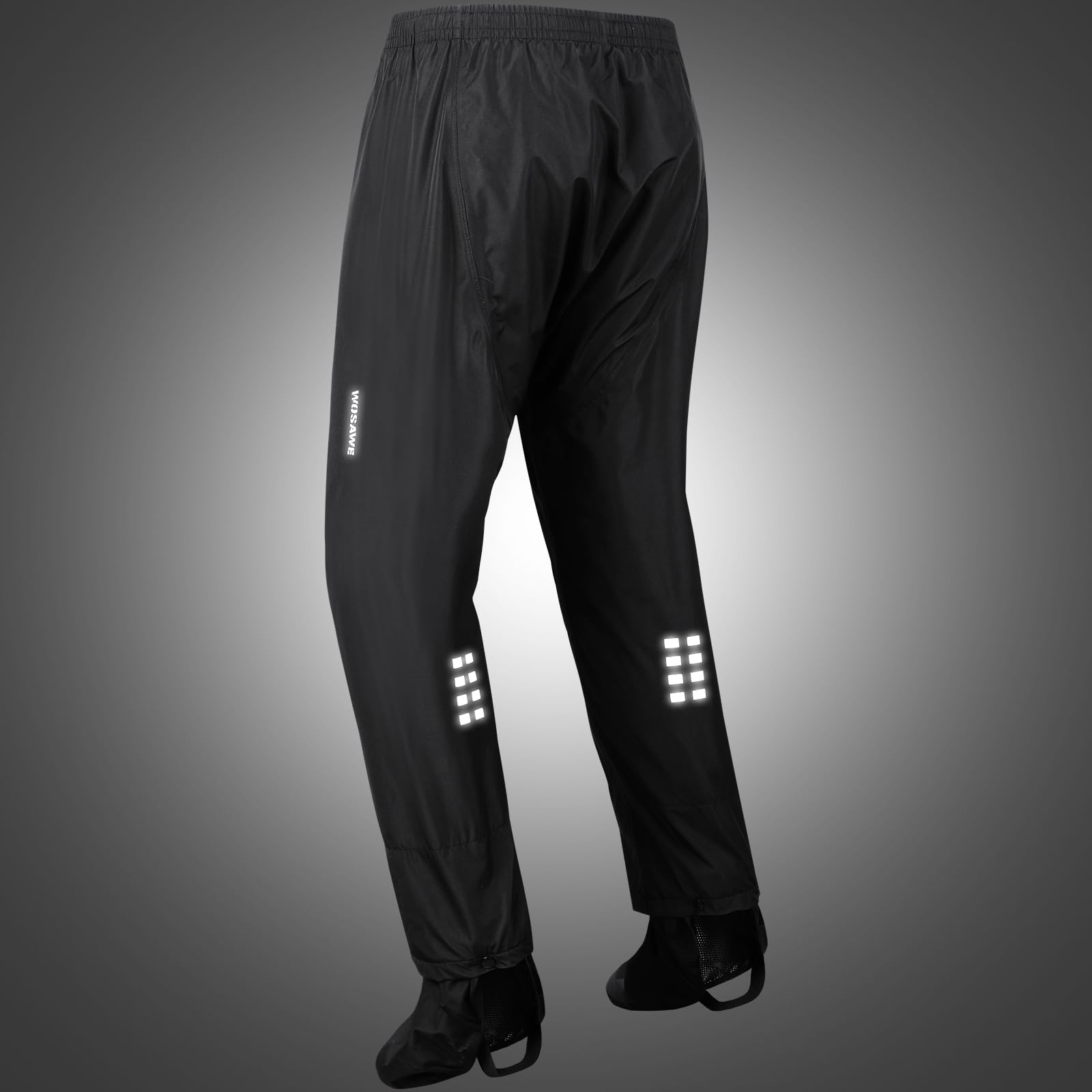 WOSAWE Pantalons Imperméables Unisexe Léger et Respirant Pantalon de Pluie pour Cyclisme, Golf, Randonnée, Pêche, Camping