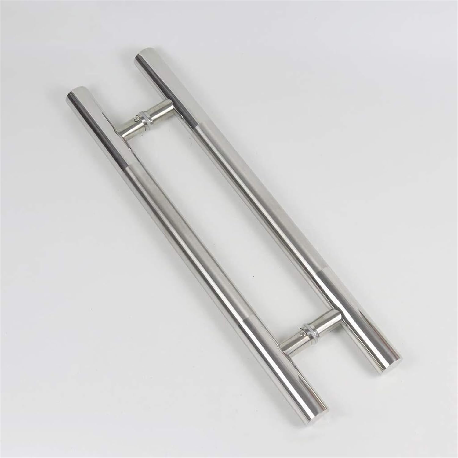 Glass Door Handle Stainless Steel Round Tube Handle Push-Pull Door Handrail Iron Door Wooden Door Framed Door Handle Hardware,9 Sizes (Size : 500x300mm)