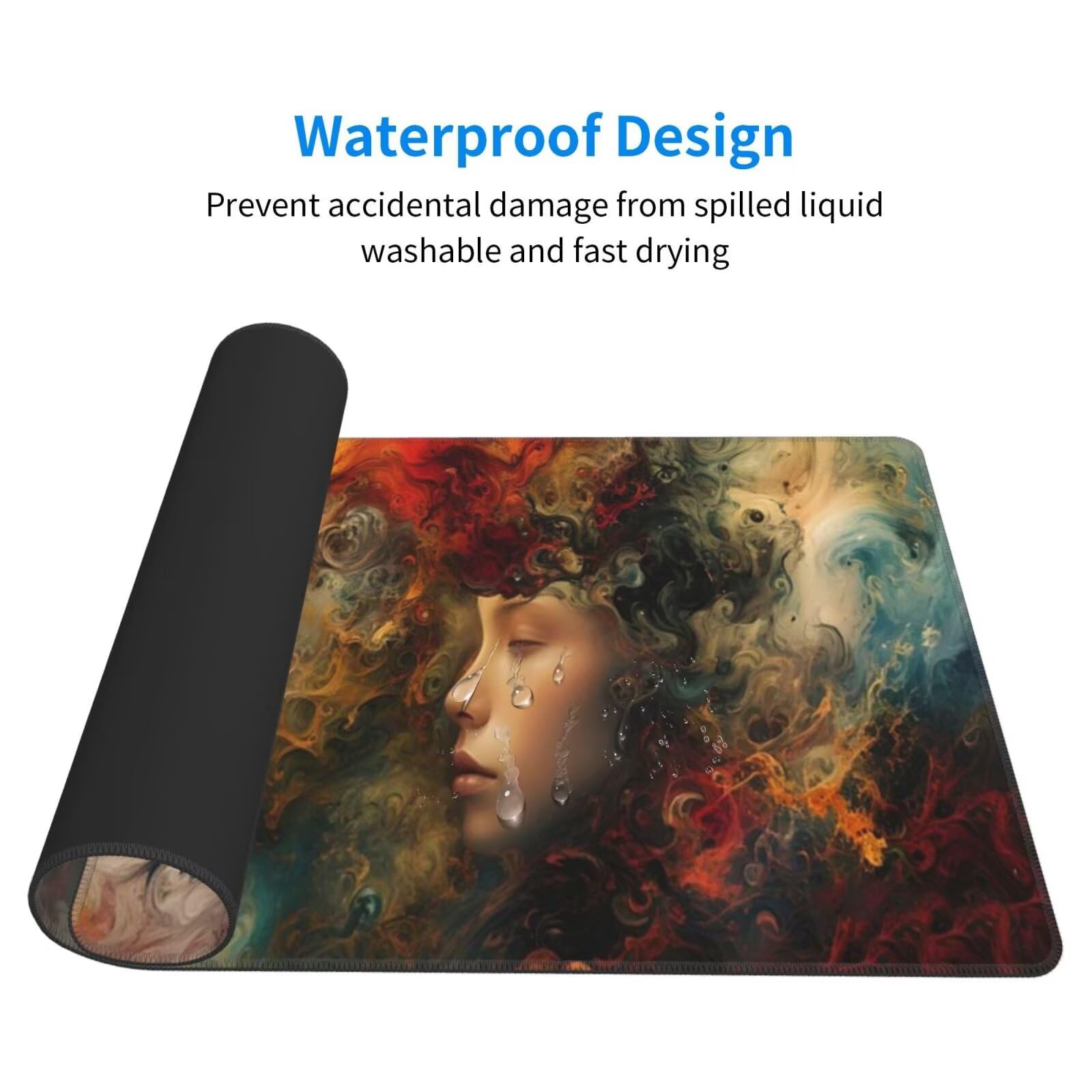 Tappetino Mouse Tramonto Tappetino Mouse XXL 1600 x 800 mm, Tcomputer Gaming Impermeabile e Antiscivolo Mousepad Ragazza Accessori Scrivania per Migliorare Precisione e Velocit Gaming Mousepad U-771