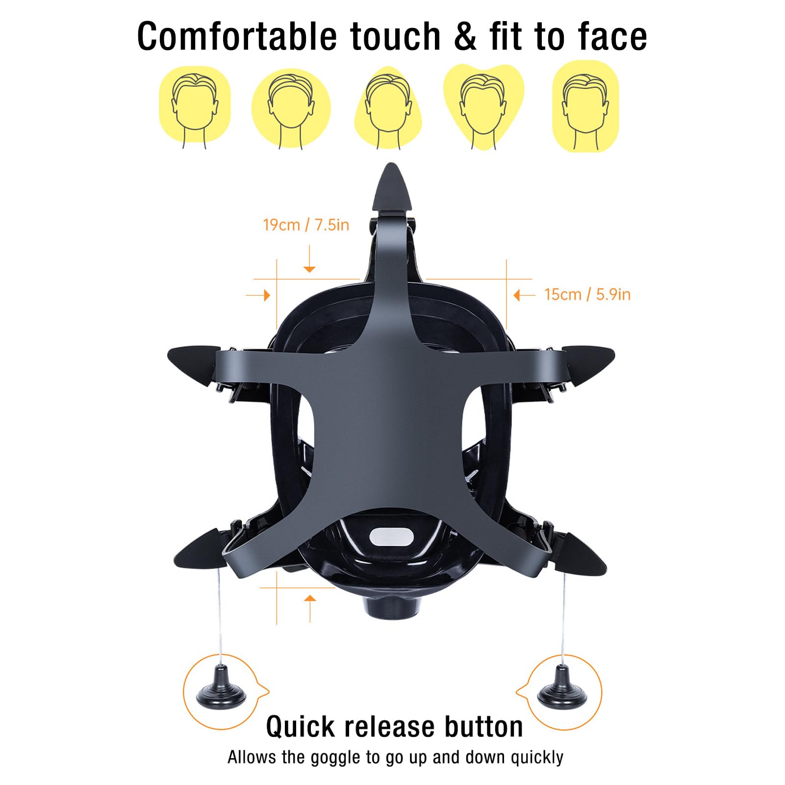 Jectse Equipo de Buceo con Tanque de Buceo, Mini Tanque de Buceo de 1 L con Máscara de Buceo de Cara Completa, de Buceo Portátil con Cilindro de Oxígeno de Buceo Pequeño con Soporte