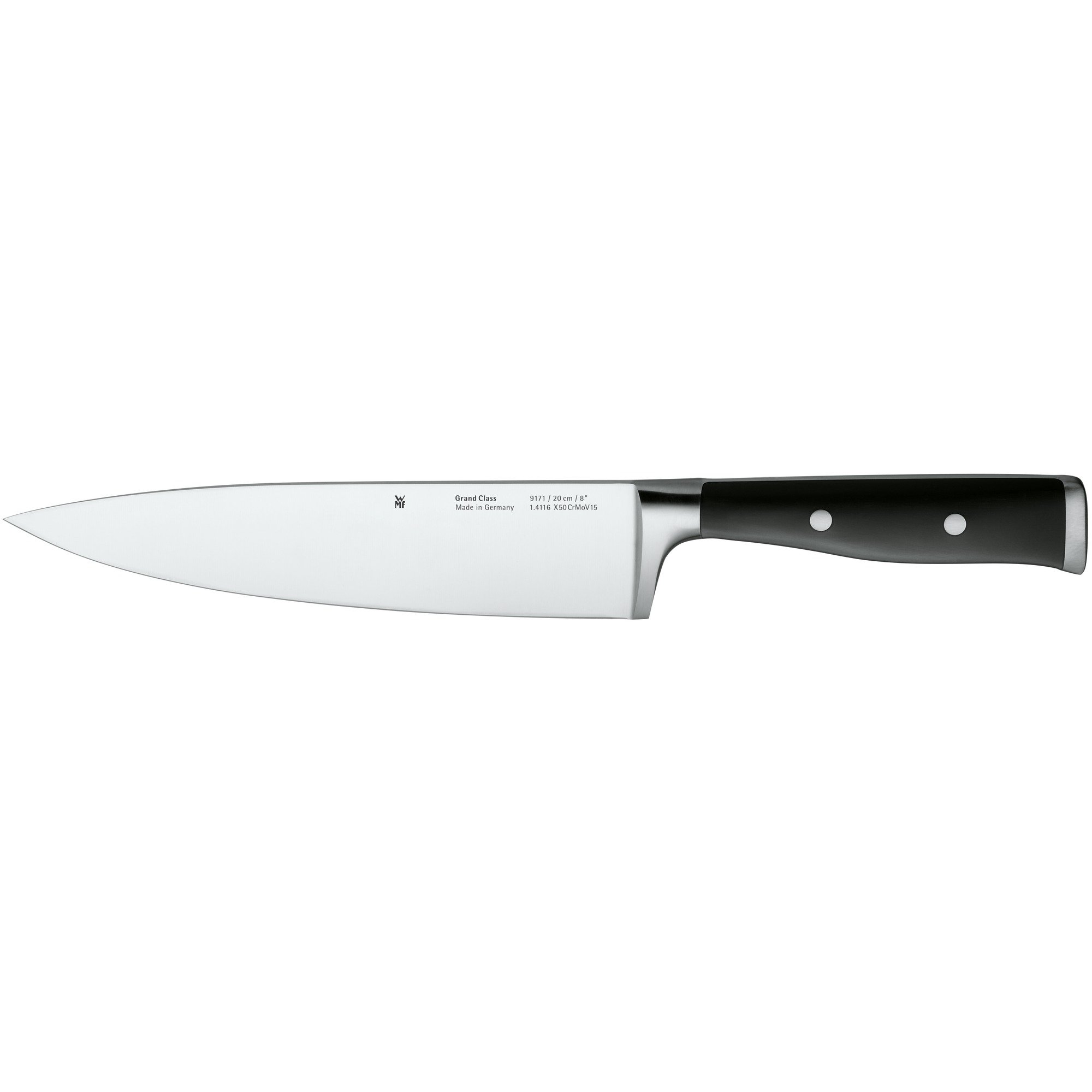 WMF Grand Class Set 2 Coltelli: Coltello Da Chef 20 Cm E Affilacoltelli, Lama Forgiata In Acciaio Speciale, Manico Rivettato, Made In Germany - 2