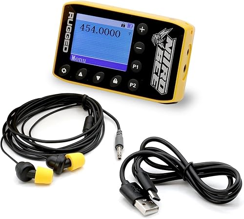 Rugged Radios Receptor de carreras UHF Nitro-BEE-X de un solo canal para radios de carreras Comunicaciones electrónicas - Cuenta con clip de