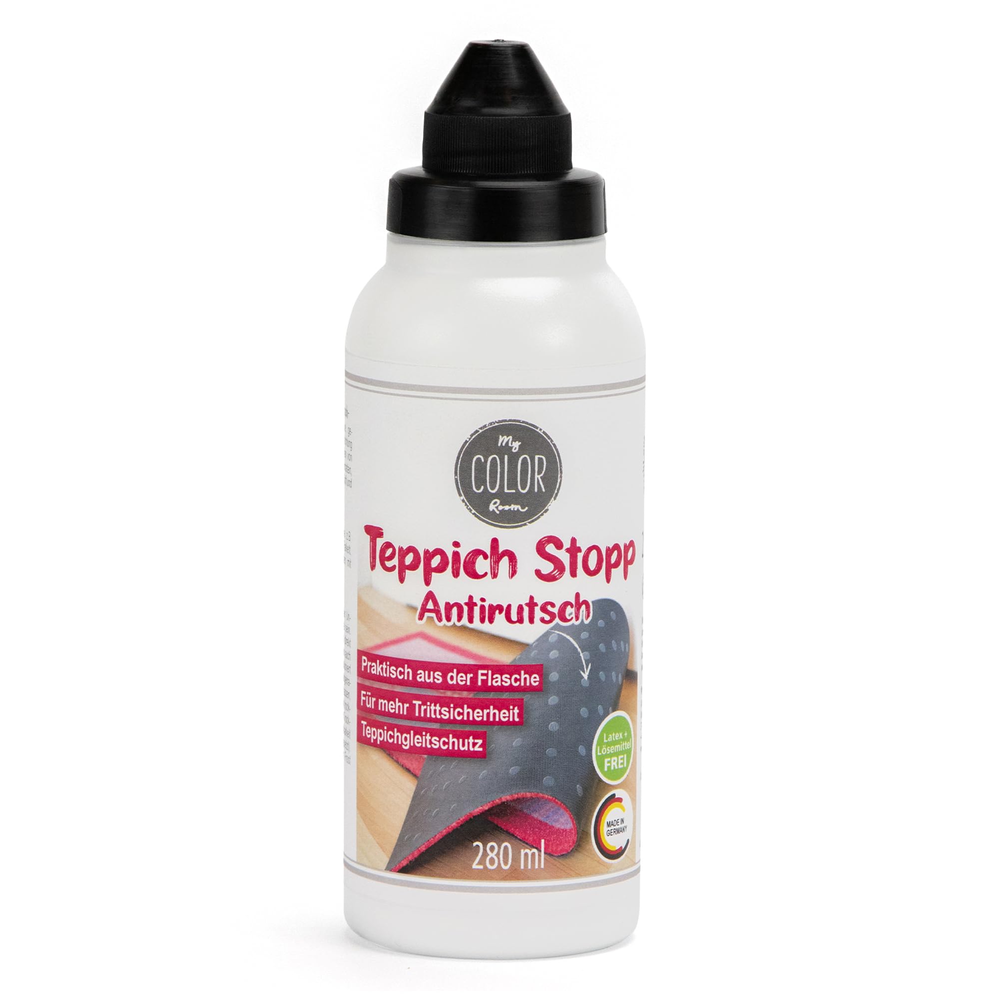 GOLXUWO Teppich Anti-Rutsch Unterlage 10x10cm - 4 Stück Waschbare Matten