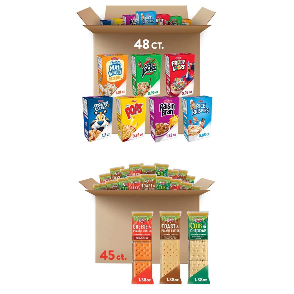 Buy Kellogg's Breakfast Bulk Snack Pack, Kellogg's Cereal Variety Pack
