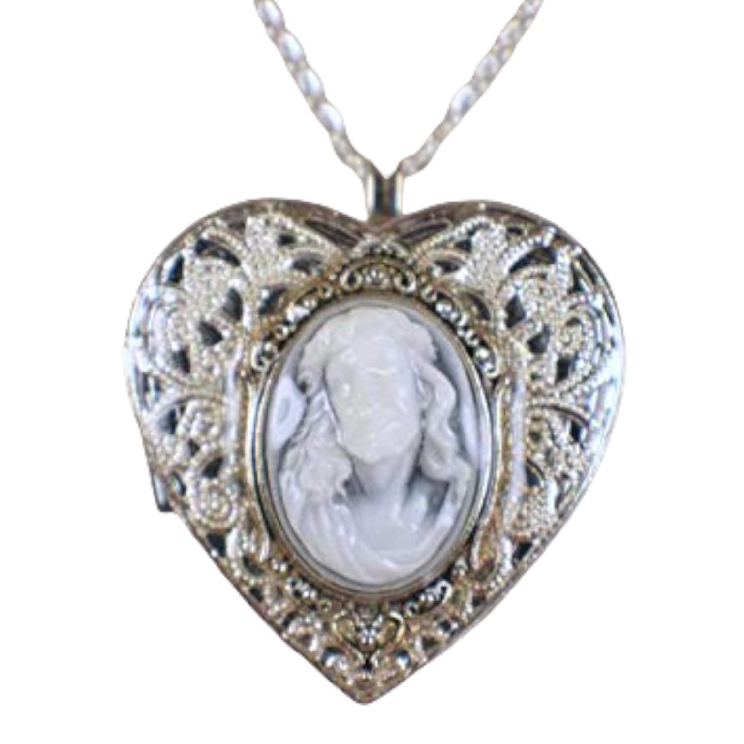 Cameo Jesus Music Box Locket