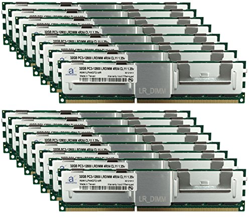 Adamanta 512 GB ( 16 x 32gb ) LRDIMMAbvO[hfor Dell PowerEdge m620 with Intel XeonvZbT[e5 ? 2600 V2 CPU ddr3 1600 MHz pc3 ? 