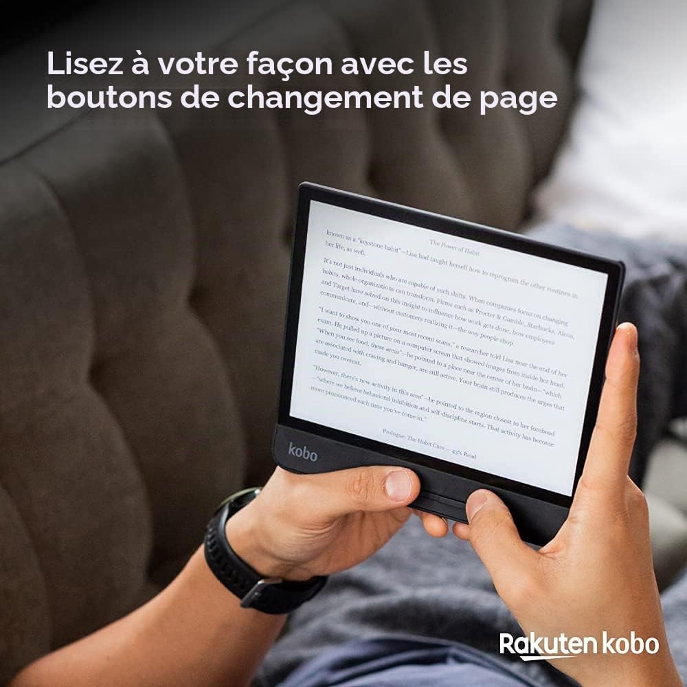 Rakuten Kobo Forma Lecteur e-Book Touch Screen 8 Go Wifi Noir (Reconditionné)