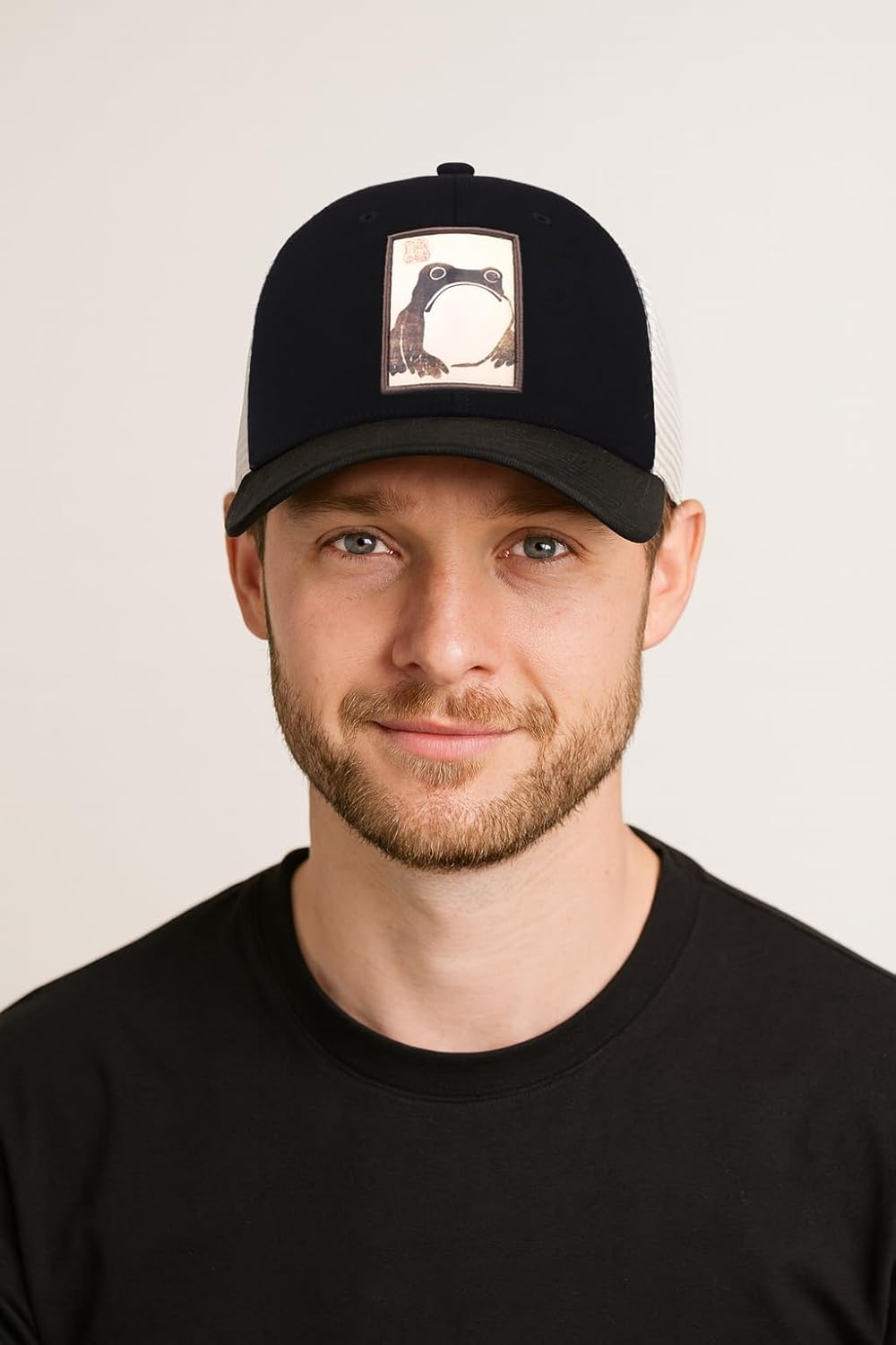 Frog Adjustable Trucker Hat – Grumpy Frog Snapback Cap Inspired by Matsumoto Hoji, Sizes M L XL for Adults & Teens - Image 6