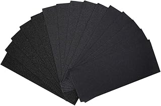 Wellgo Most Popular Grit Sandpapers, 9"x3.6" Wet Dry Super Coarse Sandpapers,80 Grit 120 Grit 220 Grit Sandpapers Assorted Grits Great for Wood Furniture Finishing Metal Sanding and Automotive Polishing-15Pcs