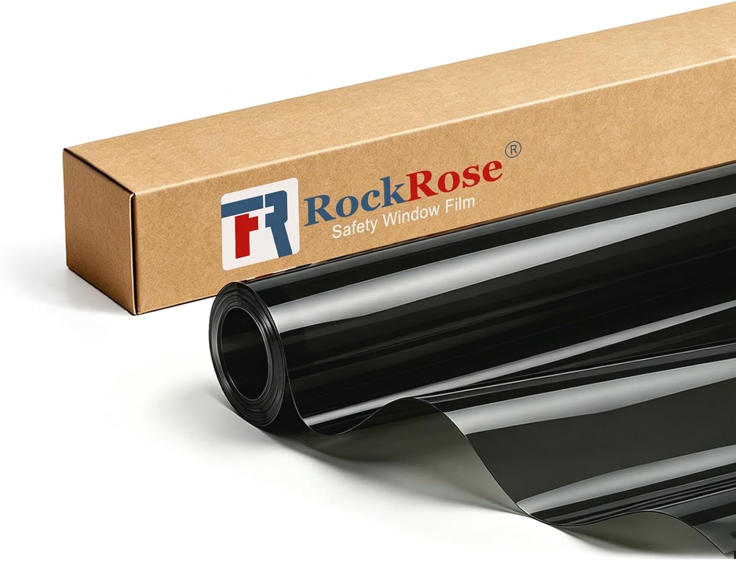 RockRose Window Security Film 20% VLT 99% UV Tinted Film,4 Mil Shatterproof Glass Protection for Home and Office, UV Rejection and Glare Reduction 36 in x 10 FT