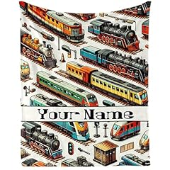 Train Blanket 1 Custom Name