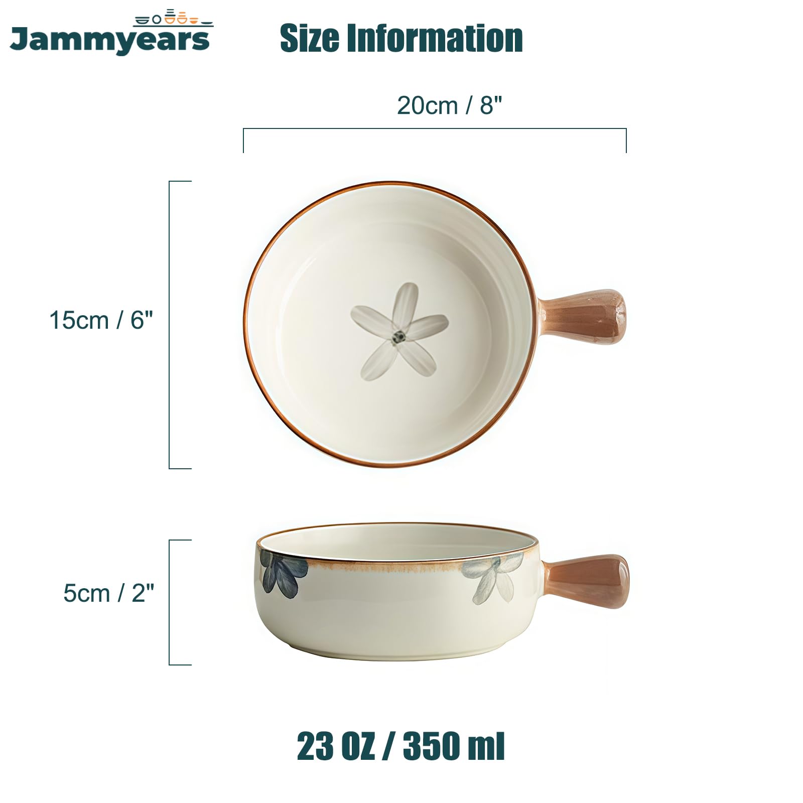 Miska na zupę z uchwytami, ceramiczny kubek do zupy cebulowej, 650 ml, nadaje się do kuchenki mikrofalowej dla łatwego podgrzewania, trwały i stylowy design do użytku domowego lub restauracji, idealny