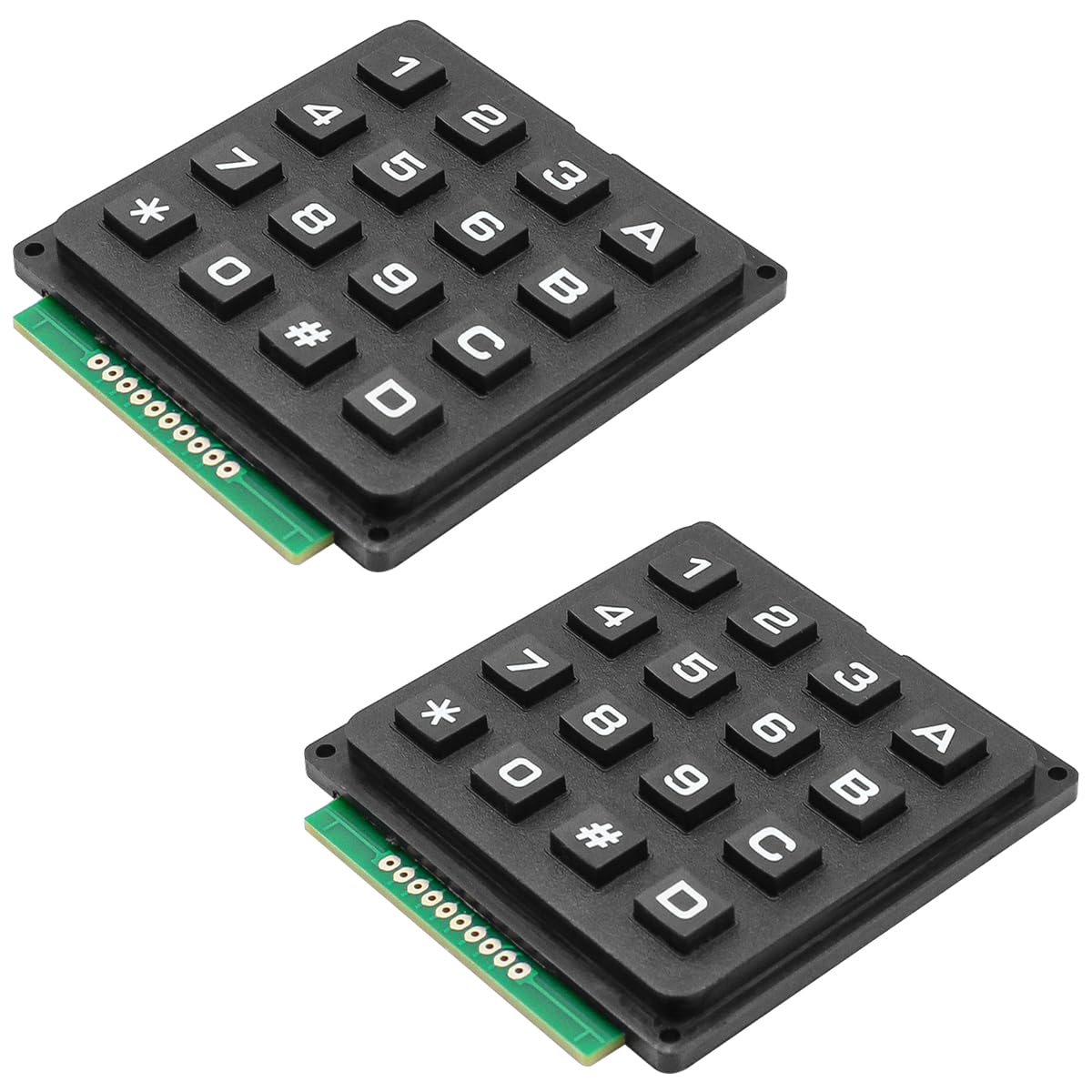 Alnicov 2 szt. 4 x 4 matrycowa klawiatura membranowa moduł przełącznika z 16 przyciskami do MCU