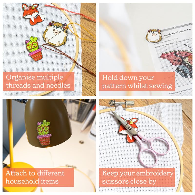 Fridge Magnet A | Needle Minder Nanny Magnet Keeper Cross Stitch