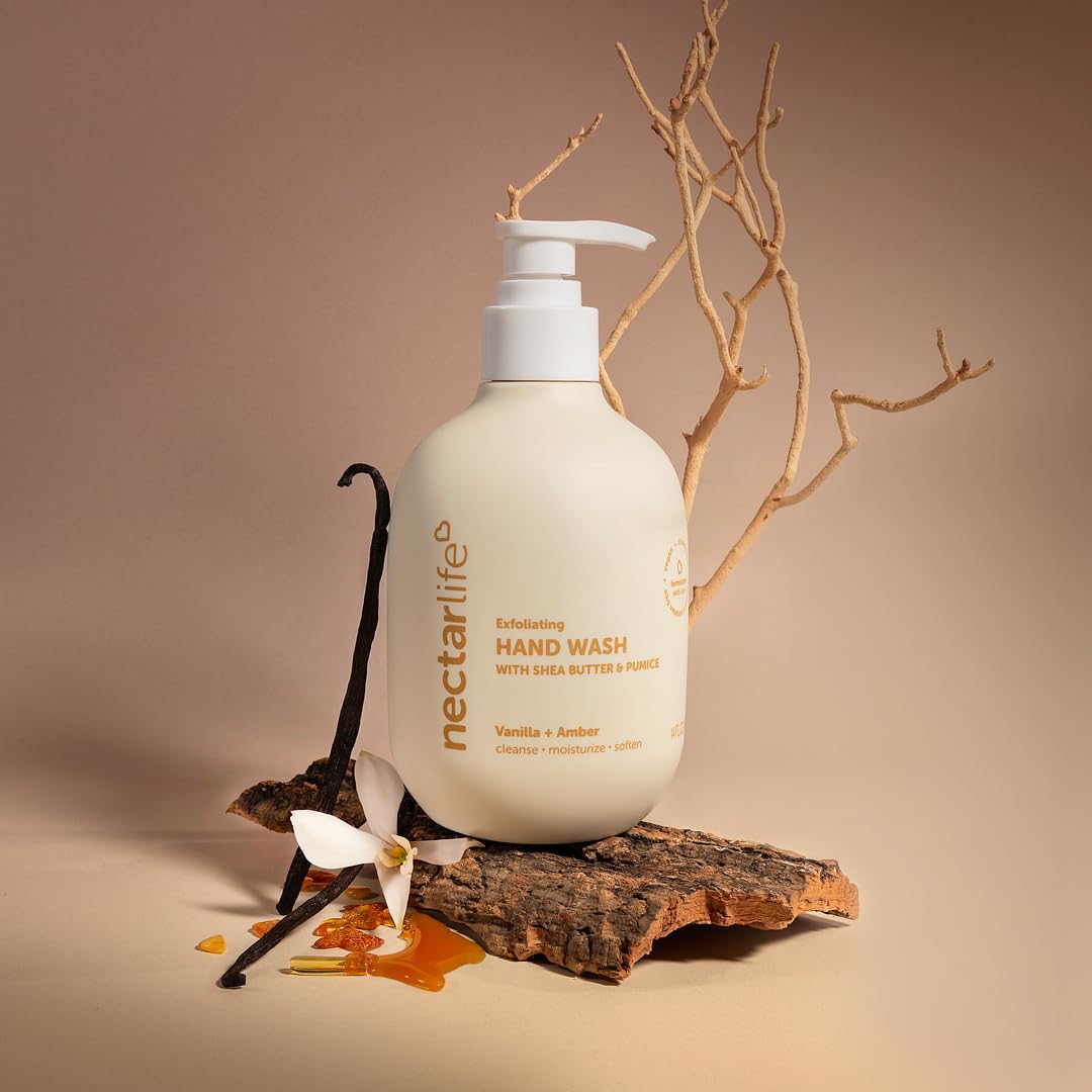 Nectar Life Daily Glow Kit Body Skin Care Set, Whipped Soap, Sugar Body Scrub, Hand Wash (Full Size, Vanilla)