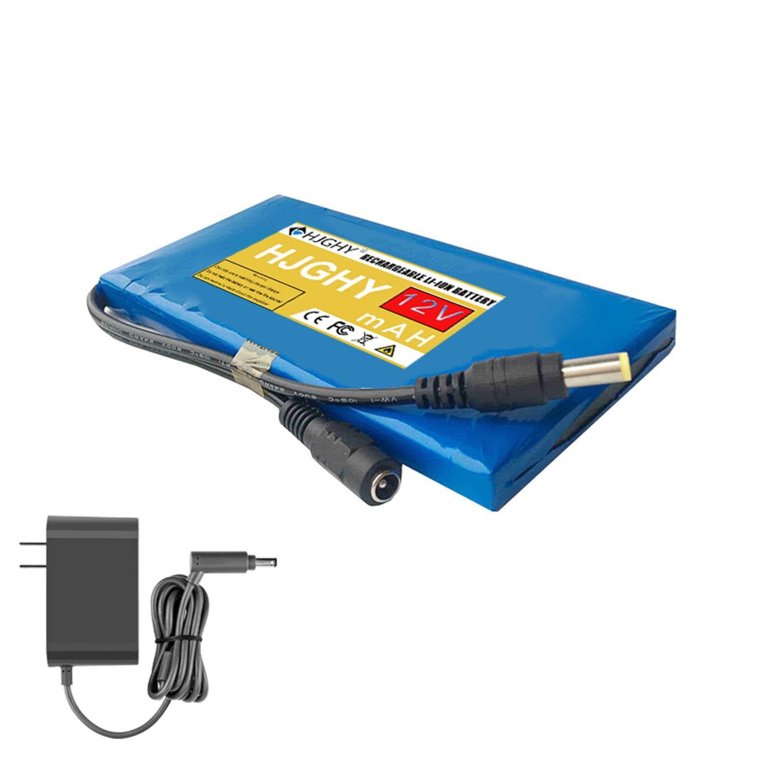 Amazon.co.jp: HJGHY DC 12V 5000mAh リチウムイオン電池 超薄型
