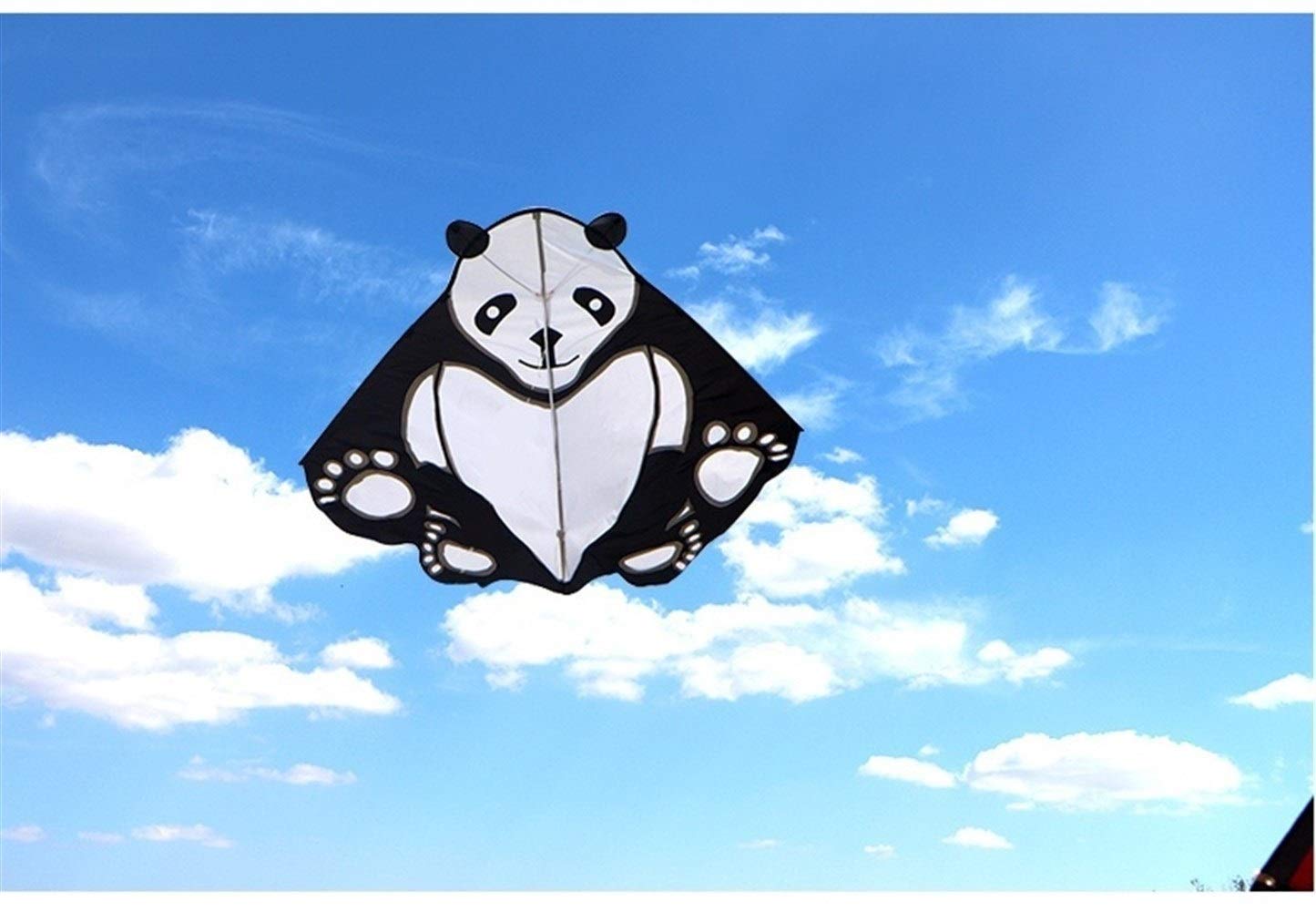 Flying toy Soft Kite, Kids Kite Kites For Kids Easy To Fly With Outdoor Sports Panda Black And White Kite Suitable for Children's Outdoor Games (Color : Black) (Color : White)