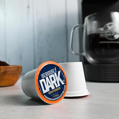 Miniatura 128 de Fresh Roasted Coffee, Peaberry de Tanzania, tostado ligero, Kosher, compatible con K-Cup, 24 cápsulas