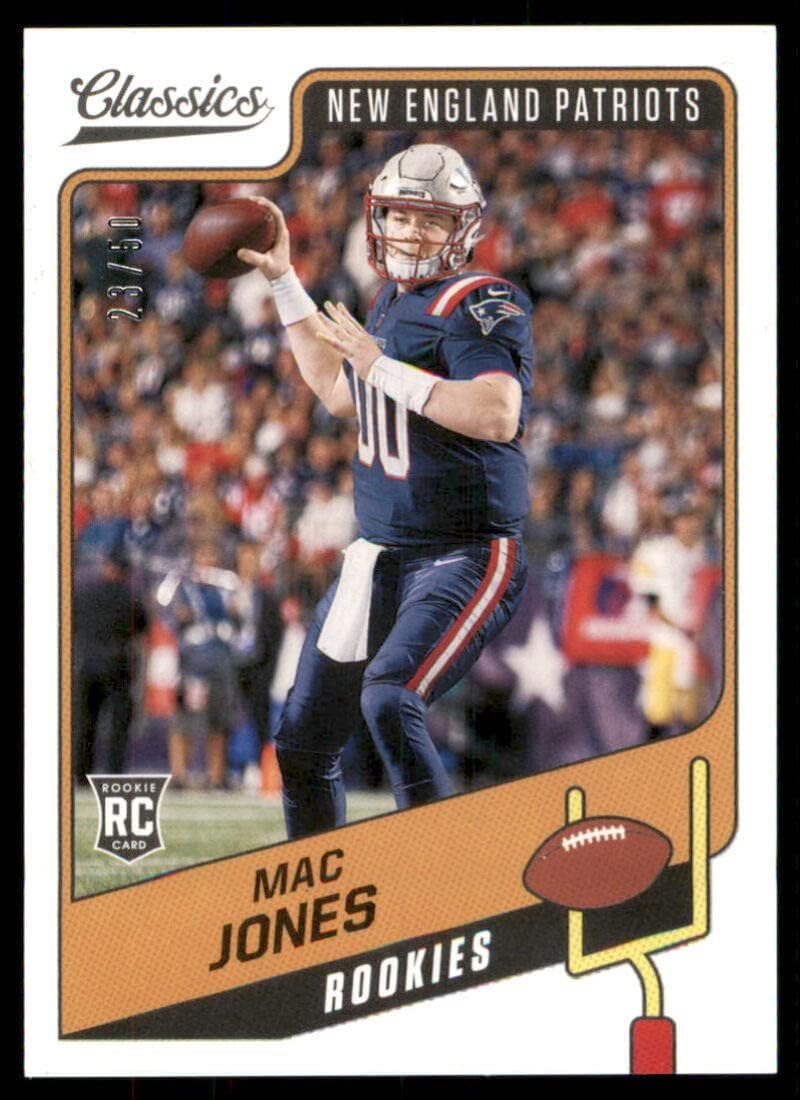 Football NFL 2021 Panini Classics Green Back #156 Mac Jones NM Near Mint RC Rookie /50 Patriots