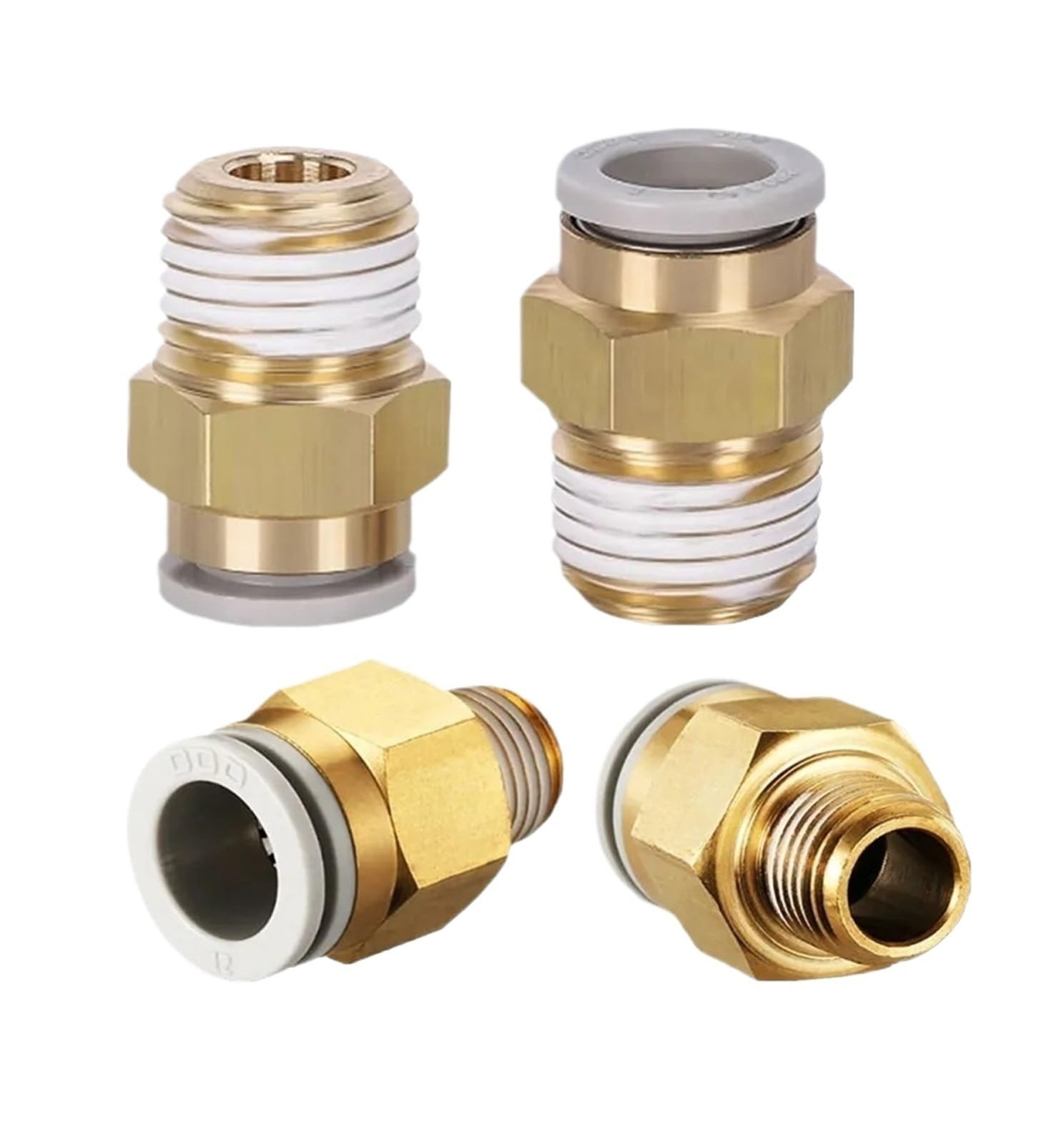 10 pezzi Raccordo connettore aria pneumatico PC 4 mm 6 mm 8 mm 10 mm 12 mm Filettatura 1/4" 1/8" 3/8" 1/2" Raccordi for tubi flessibili Connettori rapidi for tubi(PC12-02)