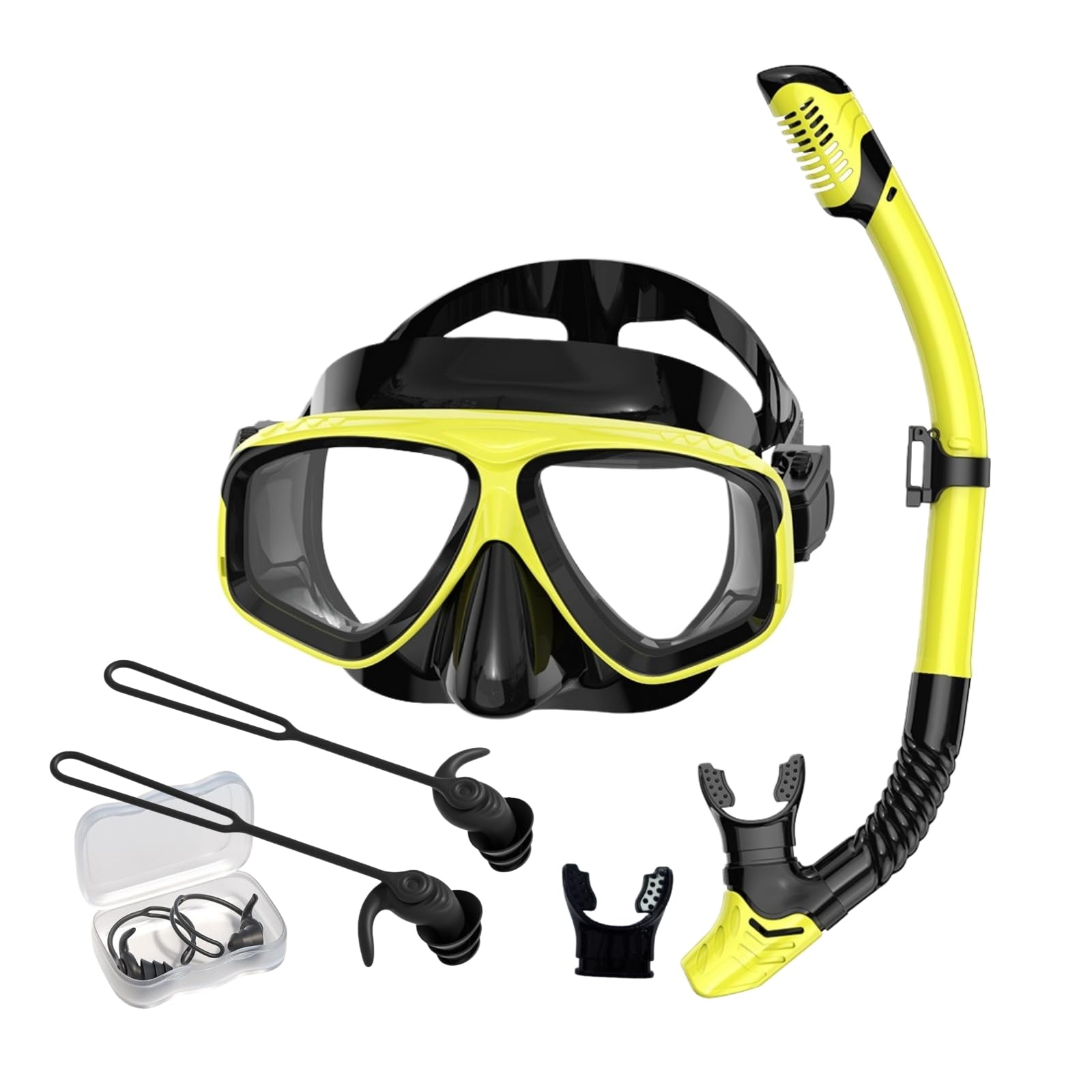 Zestaw do snorkelingu dla dorosłych, siła widzenia 0-800 dioptrii do wyboru, maska do pływania, sucha pokrywka, zestaw do snorkelingu, ochrona przed zaparowaniem, szeroki kąt, ochrona przed