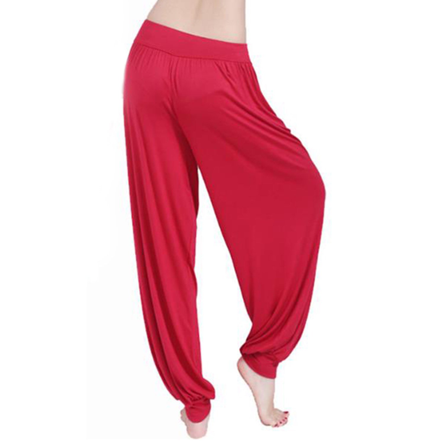 Pantaloni da donna modal, elastici, per sport, yoga, danza, jogging, dance