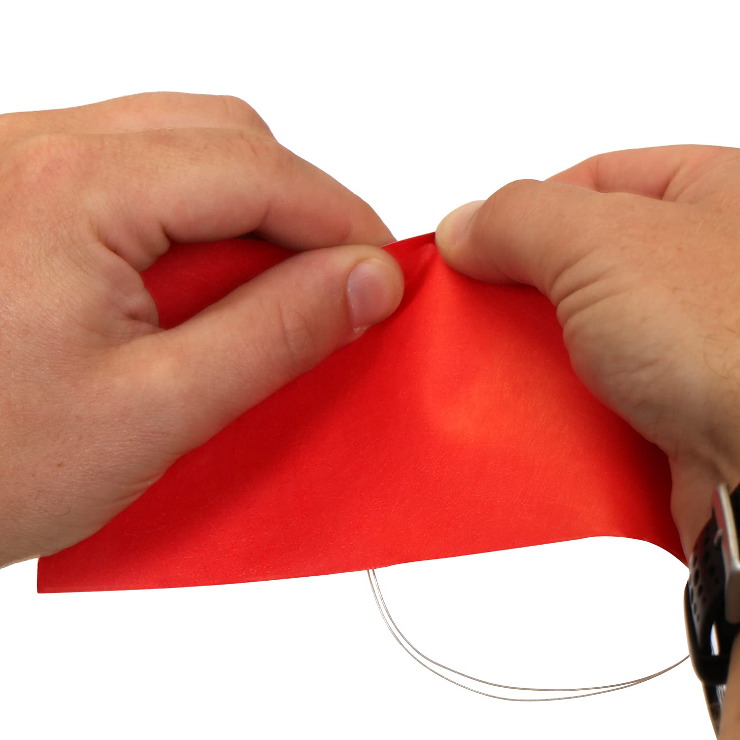SmartSign Tyvek Lot de 100 étiquettes d'expédition vierges avec fil Rouge Taille 8
