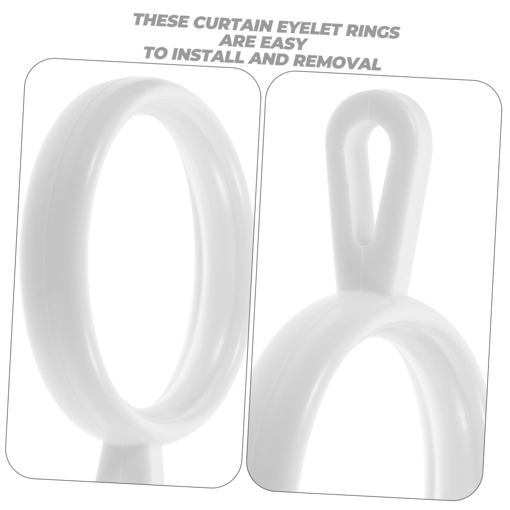 Cabilock 190piezas Anillos para Cortina De Robustos y Duraderos Anillas Colgantes para Ojales De Cortina Accesorios para Colgar