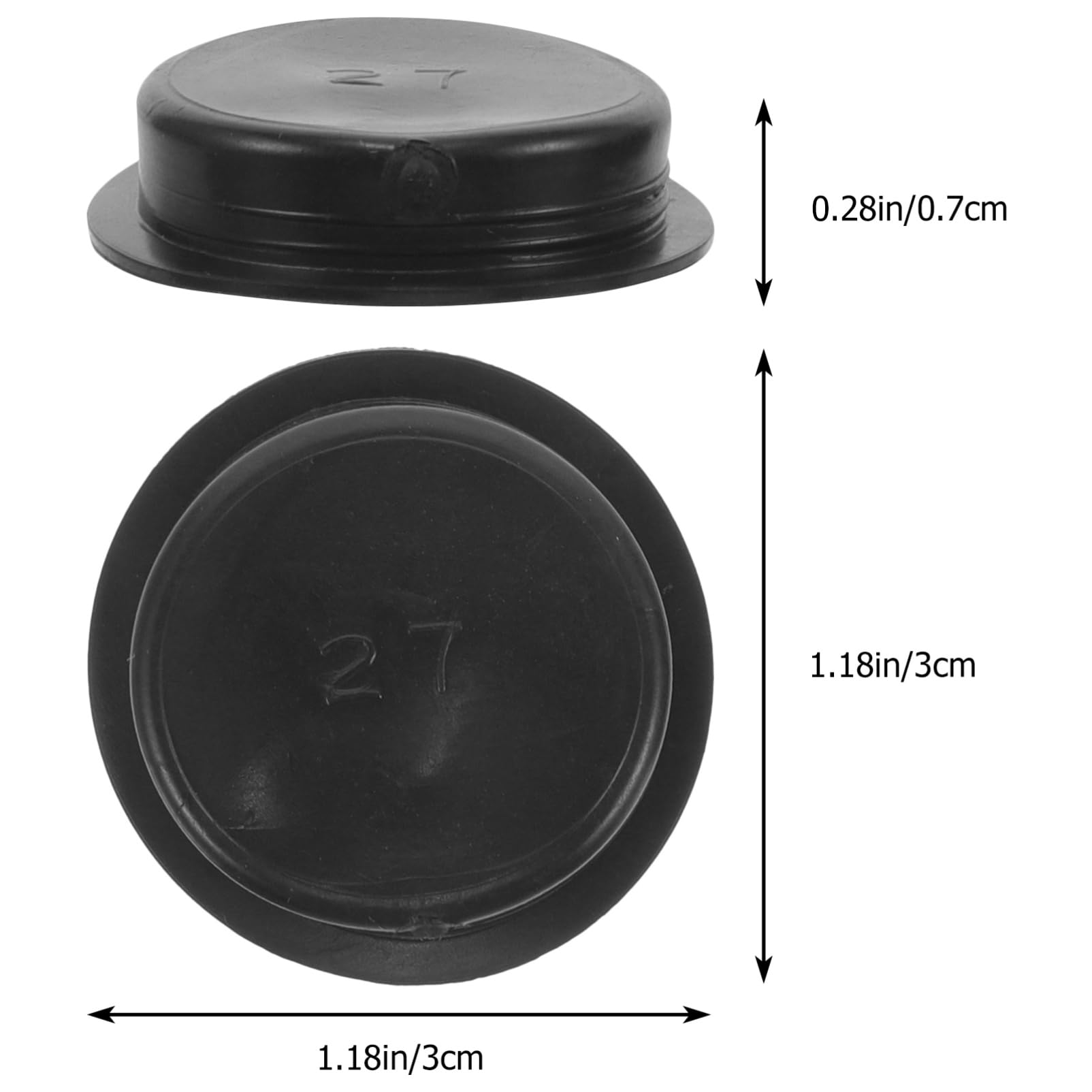 Ciieeo 50Pcs Rubber Coin Bank Stoppers Round Saving Pot Plugs Easy to Install and Remove Compatible with Piggy Banks Sturdy and Safe for Money Saving