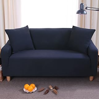 BKRLDEKVG Cubierta del sofá de Color sólido,Espesar Todos Cojines de sofá Estilo Americano Simple Moderna Anti-Que Patina Algodón Tela Cojín de sofá-A Silla