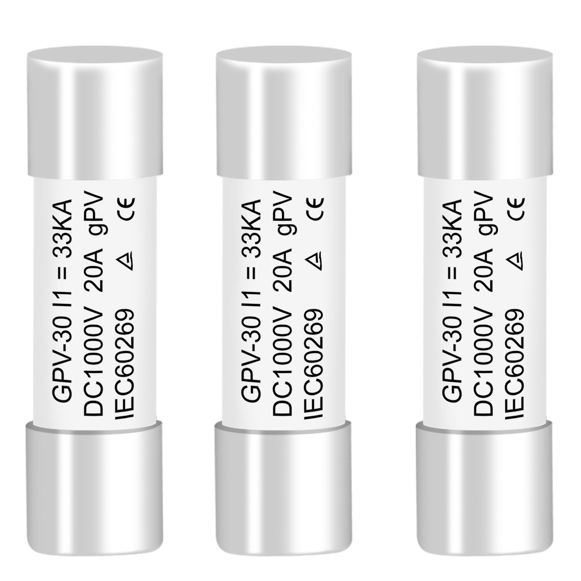 EXCELLION™ Solar DC Fuse 20A – 1000V High Current Protection for Solar Panels, Batteries & Renewable Energy Systems - Pack of 3-picture-30