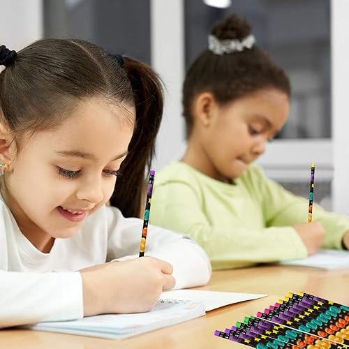 Miniatura 4 de ArtCreativity Lápices de diseño espacial, juego de 24, lápices de escritura con temática espacial geniales con borradores, recuerdos de fiesta de