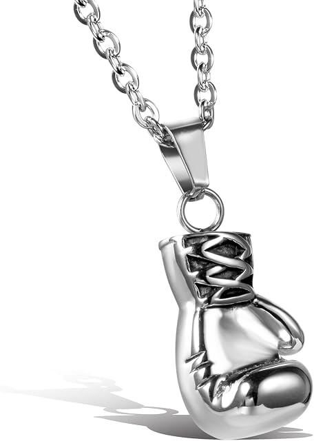 Oidea Mens Punk Gothic Boxing Glove Pendant Necklace for Biker,with Gift Bag