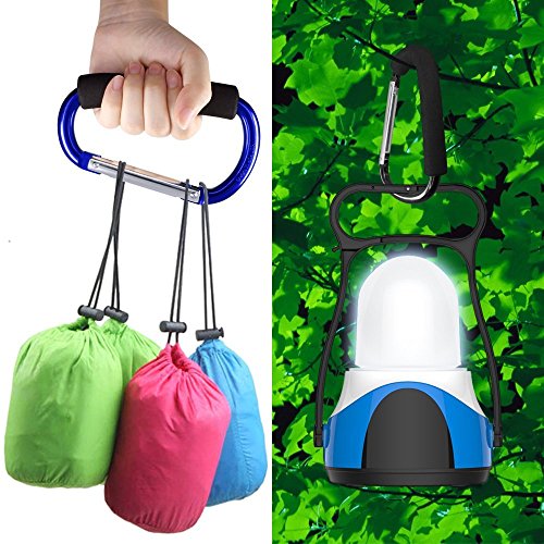 Large Stroller Hooks For Mommy, 2 Pcs Carabiner Stroller Hook Organizer For Hanging Purses, Diaper Bag, Shopping Bags. Clip Fits Single/Twin Travel Systems, Car Seats And Joggers（(Blue+Purple) #TOP1